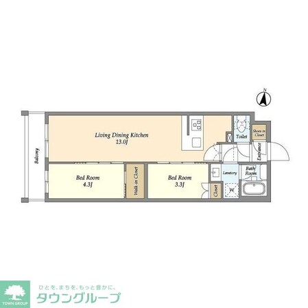 アジールコート練馬中村橋の物件間取画像